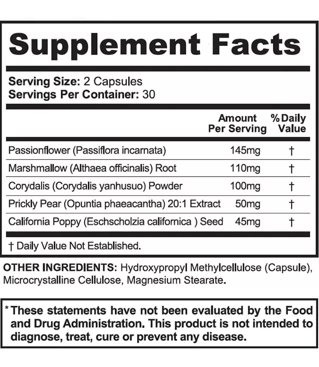 nervease-supplement-fact